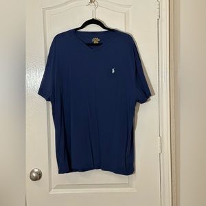 MEN’S POLO V-NECK SHIRT | DARK BLUE